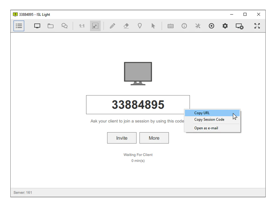 screenshot of ISL Light